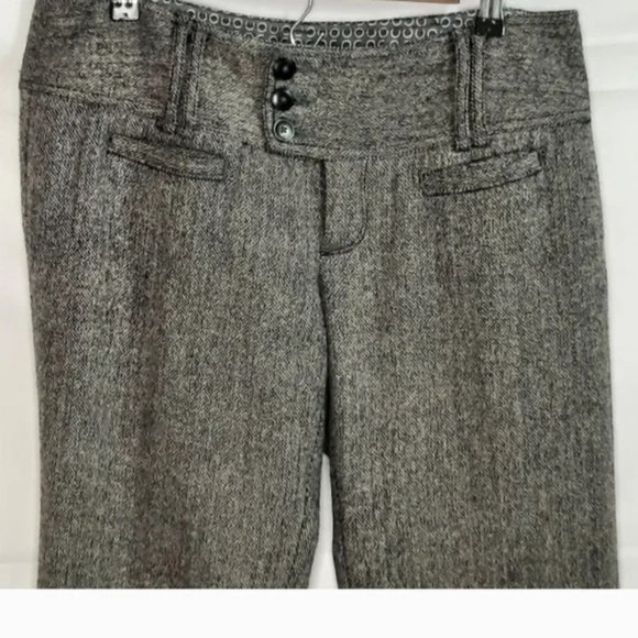 Free People Wide Leg Tweed Trousers Size 10 - Picture 2 of 9